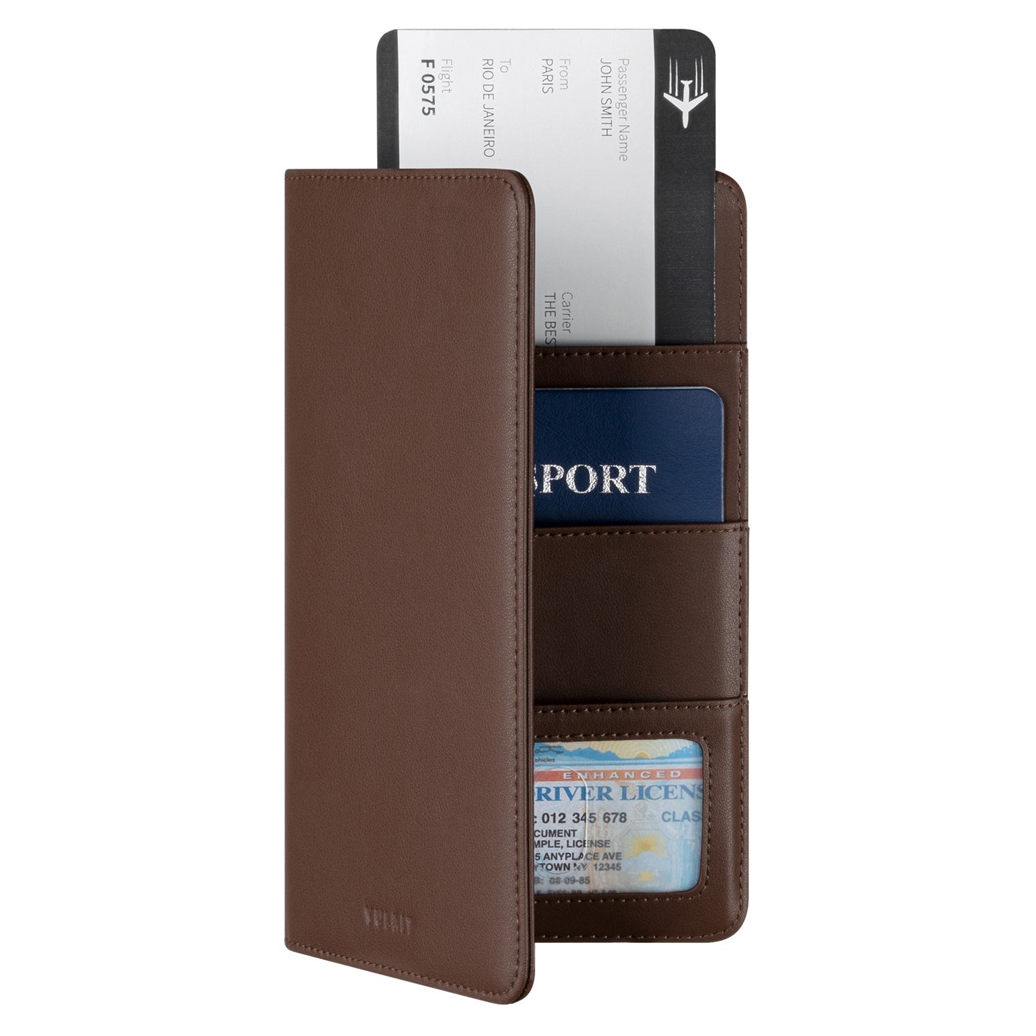 Lincoln, Black & Blue Leather RFID-Blocking Card Holder