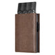 VC302- Side Slider Mechanism, with/without Back Zipper Pocket, Magnetic Strip Closure Tri-fold Wallet