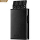 VC302P- Genuine Leather, Side Slider Mechanism, Back Zipper Slot, Magnetic Strip Closure Tri-fold Wallet